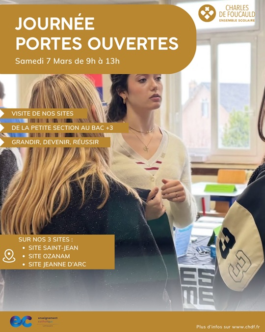Affiche Journée portes ouvertes mars 2026